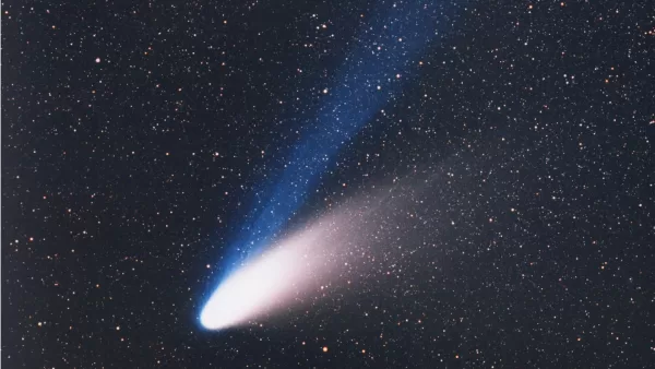 Comet with two tails